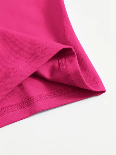 Miniatura 4 de SheIn Camiseta sin mangas con cuello redondo y espalda cruzada básica para mujer