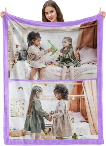 Miniatura 22 de Manta personalizada con imagen, mantas personalizadas para adultos y niños, manta de fotos personalizable, mantas personalizadas como regalo para 5