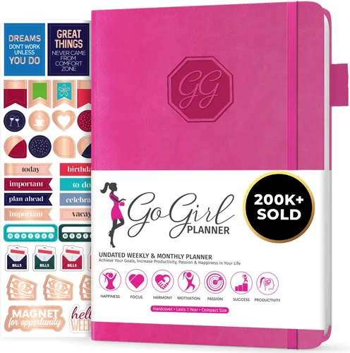 Miniatura 9 de GoGirl Agenda y organizador para mujer – Agenda semanal tamaño A5, diario de objetivos y agenda para mejorar la gestión del tiempo, la productividad