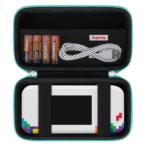 Miniatura 16 de Supmay Funda de viaje rígida para consola de juegos de mano My Arcade Galaga Pocket Player, sistema de videojuegos portátil, funda de protección