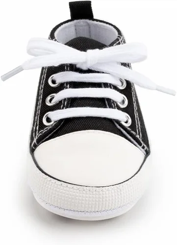Miniatura 147 de Zapatos deportivos de lona de lona para bebés y niñas, suela antideslizante suave, suela antideslizante
