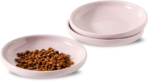 Miniatura 9 de 3 cuencos de cerámica para gatos, tazón de comida para mascotas de 5.5 pulgadas, platos para comida y agua, plato para perros pequeños (verde)