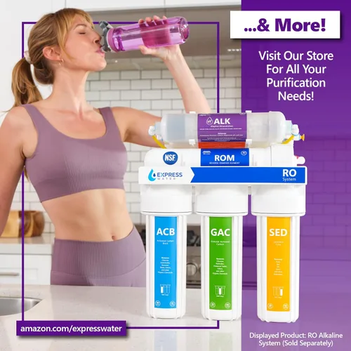 Miniatura 9 de Express Water Whole House - Juego de filtros de agua para metales pesados para toda la casa – Kit de reemplazo de filtración de agua de 3 etapas