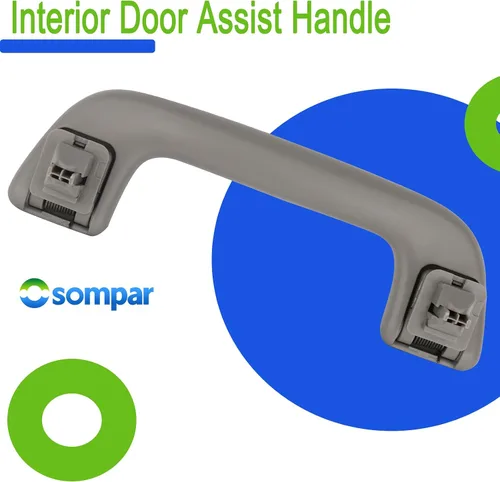 Miniatura 5 de Osompar Manija de asistencia para puerta trasera interior con enchufe de clip (gris claro) compatible con Lexus GX470 2003 2004 2005 2006 2007 2008