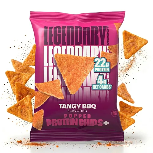 Miniatura 9 de Legendary Foods Chips de proteína de jalapeño con cheddar – Estilo tortilla estallada – 22 g de alto contenido en proteínas, 4 g de carbohidratos