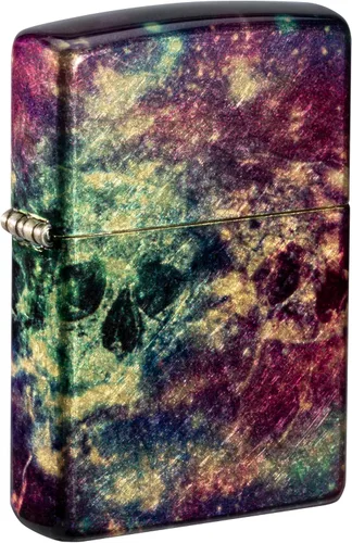 Zippo Galaxy Skull Design 540 - Encendedor de bolsillo de latón