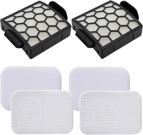 LLHome 2 filtros de espuma HEPA + 2 para Shark Navigator Pet Plus NV150, NV151, NV251, NV255 y Zero-M cepillo autolimpiante Pet Pro ZU62, ZU62C,
