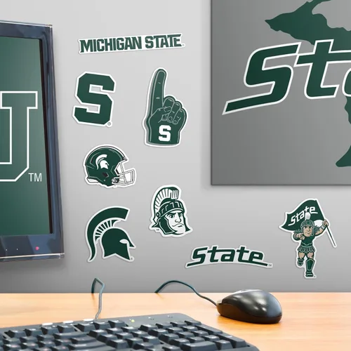 Miniatura 6 de Universidad Estatal de Michigan - Paquete variado de 50 calcomanías de vinilo grandes de lujo para laptop, botella de agua, álbumes de recortes