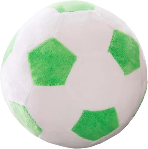 Miniatura 8 de zhidiloveyou Bola de fútbol de felpa de 9 pulgadas, almohada de fútbol de felpa regalo de fútbol para niños, rojo-blanco