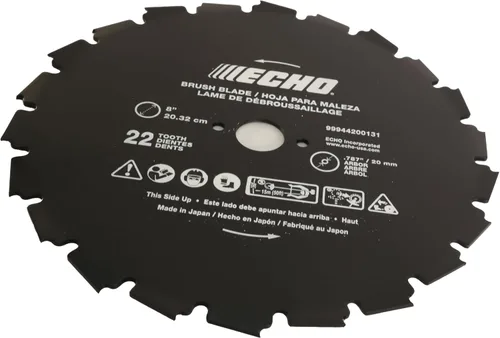 Miniatura 4 de 99944200131 Echo - Cuchilla de acero para desbrozadora de 0.787 in, 22 dientes, compatible con SRM-210 SRM-225 SRM-230 SRM-260 SRM-265 SRM-280