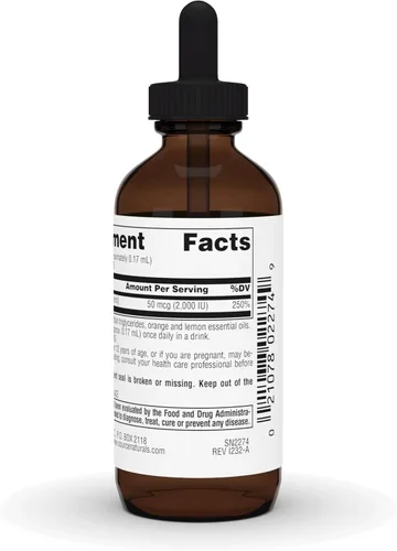 Miniatura 4 de Source Naturals Vitamina D-3 Gotas Líquidas 2000 iu Apoya la salud ósea e inmunológica* - 1 onza líquida