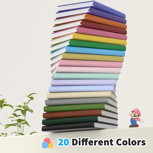 Miniatura 3 de Oucaru Cuaderno rayado, paquete de 8, 180 páginas, diarios A5 para escribir, papel grueso de 100 GSM, cuadernos pequeños diarios para mujeres
