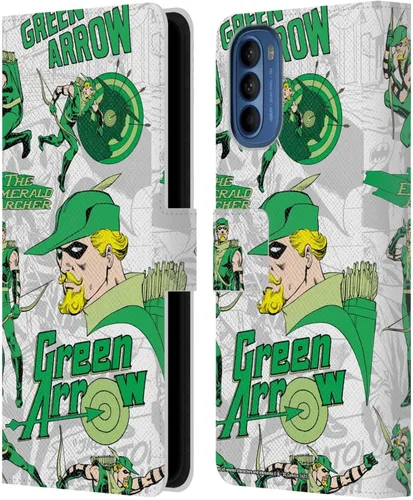 Miniatura 8 de Head Case Designs Funda con licencia oficial de la Liga de la Justicia DC Comics New 52 Green Arrow Comic Art Funda de piel compatible con Motorola