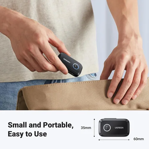 Miniatura 8 de UGREEN Adaptador Bluetooth 5.4 para automóvil, llamadas manos libres y cancelación de ruido, adaptador AUX a Bluetooth para automóvil, receptor