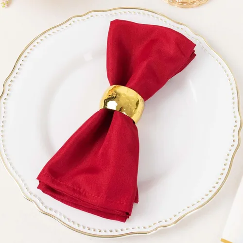 Miniatura 64 de Efavormart - Juego de 5 servilletas de tela de 20 x 20 pulgadas, servilletas de cena naranjas sin costuras, servilletas de mesa de lino lavables