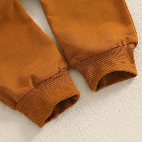 Miniatura 117 de Adobabirl Conjunto de sudadera y pantalones de Halloween para bebé, sudadera y pantalones con parche de calabaza para Halloween, otoño, ropa de bebé
