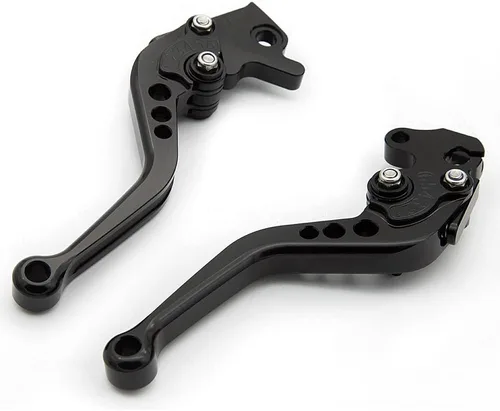 Miniatura 3 de CNC Palancas de embrague y freno ajustables para RE Classic 350 350cc Meteor 2021-2025, Super Meteor 650 2023, Hunter 350 HNTR 2022-2024 Negro Corto