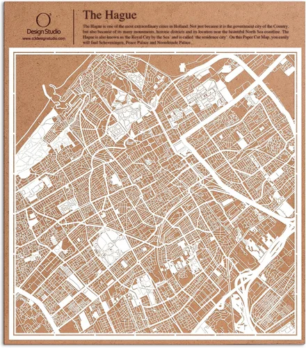 Miniatura 139 de O3 Design Studio Aberdeen - Mapa de papel cortado en papel blanco de 12 x 12 pulgadas