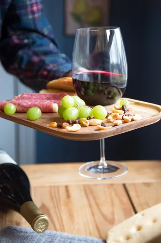 Miniatura 5 de Ironwood Gourmet Paso Robles - Bandeja para canapé, 7.5 x 10.5 x 0.5 pulgadas, color marrón