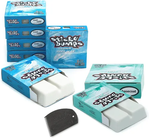 Miniatura 2 de Sticky Bumps Original surf Wax Cool-Cold Long-Lasting Surfboard Wax Great Bump Building for Surfing Non-Toxic, Nature-Safe for Surfboard