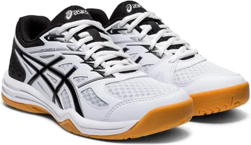 Miniatura 2 de ASICS Upcourt - Zapatos de voleibol escolares de 4 grados para niños, BlancoNegro