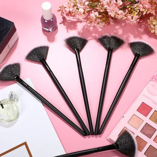 Miniatura 7 de Ziliny 12 piezas de cepillo facial suave para colorete, cepillo de maquillaje, aplicador de ácido, herramientas cosméticas multiuso para máscara