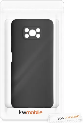 Miniatura 7 de kwmobile Funda compatible con Xiaomi Poco X3 NFC/Poco X3 Pro - Funda protectora de silicona TPU suave y delgada - Negro mate