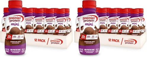 Miniatura 10 de Premier Protein Shake MINIs, vainilla, 0.78 oz de proteína, 120 calorías, sin azúcar añadida, 8.75 onzas líquidas, paquete de 12