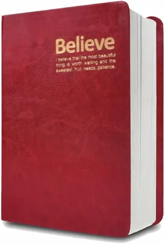 Miniatura 8 de Lemical Cuaderno de cuero grueso de 720 páginas, diario de escritura, cuaderno grueso de 360 hojas de papel rayado, diario de viaje, regalo ideal