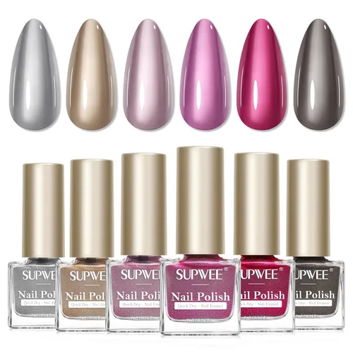 Miniatura 10 de Juego de esmaltes de uñas de secado rápido, esmalte de uñas regular sin gel de secado rápido, esmalte de uñas de uñas de secado rápido, salón