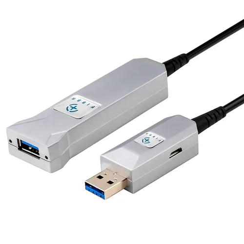 Miniatura 12 de Cable de extensión USB 3.0 de fibra óptica de 32.8 ft, cable USB largo macho a hembra, cable extensor de 5 Gbps de alta velocidad, para robot