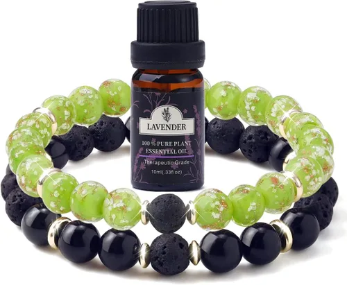 Miniatura 17 de 7 Chakra Bracelet Real Crystal Stone Beads Essential Oil Set Yoga Meditation Protection Lava Rock Jewelry Gifts for Women Men