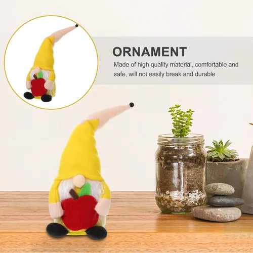 Miniatura 7 de NUOBESTY Adorno de muñeca, muñeco sin rostro de gnomo con tapa de lápiz, adorno para el hogar, muñeca para el hogar y el escritorio del aula