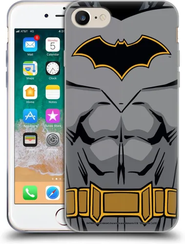 Miniatura 262 de Head Case Designs Funda de gel con licencia oficial de Batman DC Comics Bat Signal Logos [protección de grado militar] compatible con Apple iPhone 7
