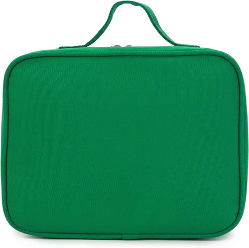 Miniatura 3 de Lonchera térmica para niños y niñas, tamaño estándar para la escuela, verde y azul