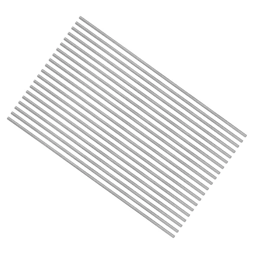Miniatura 8 de uxcell 20 varillas redondas de metal de acero, 0.047 in x 3.937 in de acero de alta velocidad (HSS) herramienta de stock, para engranajes de eje
