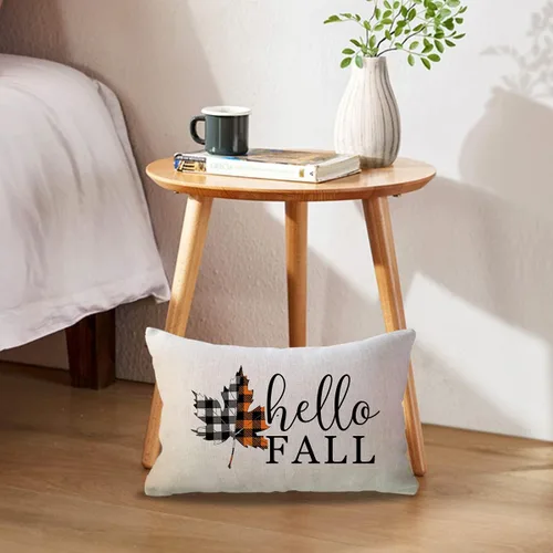 Miniatura 2 de ULOVE LOVE YOURSELF Hello Fall - Juego de 2 fundas de almohada decorativas de 18 x 18 pulgadas para sofá, sofá, sofá, porche