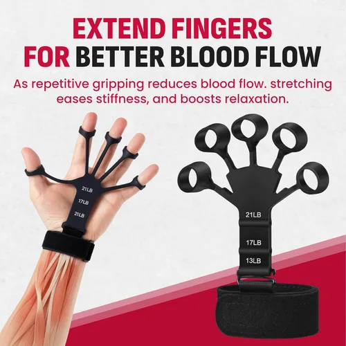 Miniatura 6 de Kit de entrenamiento de fuerza de agarre, paquete de 4 fortalecedores de agarre de mano con resistencia ajustable, ejercitador de antebrazo