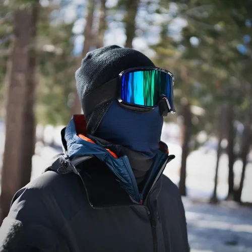 Miniatura 7 de Polaina de cuello de invierno, máscara de esquí, media pasamontañas, máscara facial para actividades de clima frío