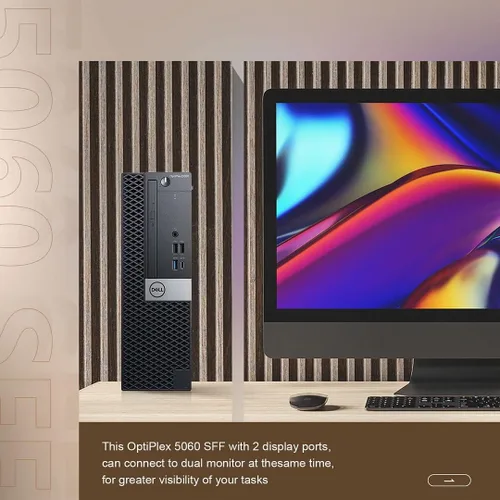 Miniatura 5 de Dell Computadoras de escritorio OptiPlex 5060 Windows 11, Intel 6-Core i7-8700, 16GB DDR4 Ram, 512GB NVMe M.2 SSD, Wi-Fi inalámbrico 6e AX210