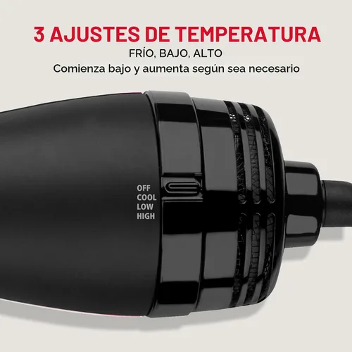 Miniatura 7 de Revlon-Cepillo de aire caliente para secador de cabello y voluminizador de un solo paso, negro (el embalaje puede variar)