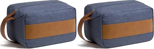 Miniatura 13 de Vorspack Neceser para hombre – Bolsa de viaje resistente al agua para artículos de tocador, accesorios, artículos esenciales de viaje, regalos, Negro