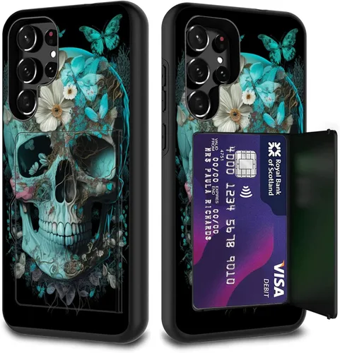 Miniatura 41 de Funda híbrida de doble capa con función atril para Samsung Galaxy A16 5G de 6.9 pulgadas, diseño de vaca con bandera estadounidense