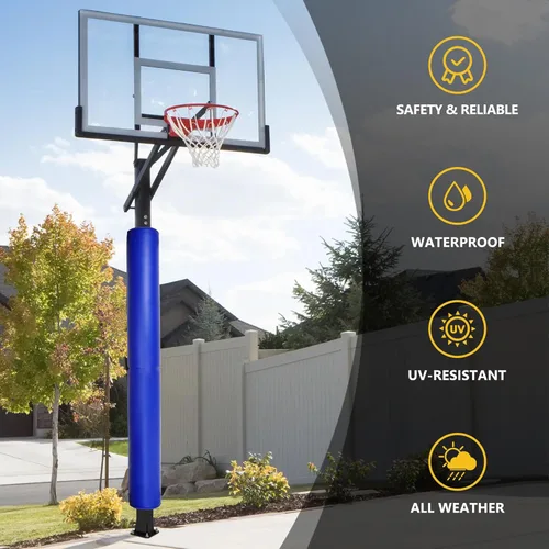 Miniatura 5 de Almohadilla para Poste de Baloncesto, Almohadillas de Seguridad Resistentes para Protección del Jugador, 72" de Alto, Acolchado Protector Resistente