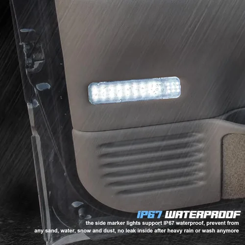 Miniatura 7 de NDRUSH Panel de puerta interior LED RGB con luz de cortesía, compatible con Silverado/Sierra C/K 1500 2500 3500 Pickup Suburban Tahoe Avalanche
