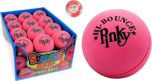 Miniatura 15 de Hi-Bounce Pinky Ball (paquete de 6) por JA-RU. Pelotas hinchables de goma para niños y adultos. Pelota de rebote rosa pequeña. Recuerdos de fiesta