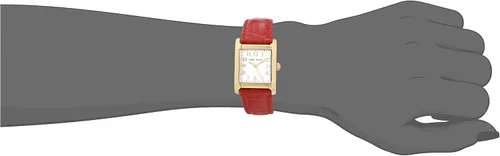 Miniatura 5 de Anne Klein Reloj con correa de cuero de grano de cocodrilo para mujer