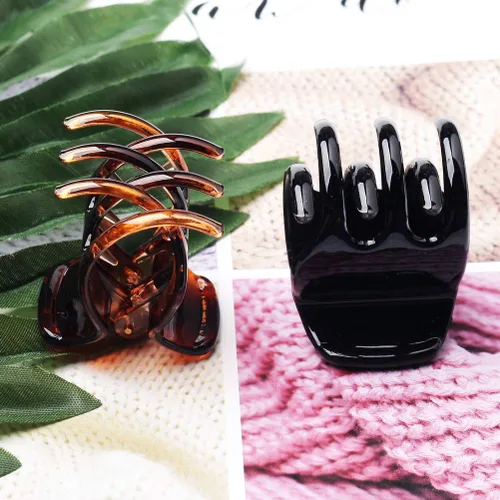 Miniatura 4 de 12 pinzas para el cabello de tamaño mediano, 1.38 x 1.38 x 1.57 pulgadas, pinzas de agarre antideslizante para mujeres y niñas, accesorios