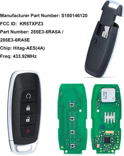 Miniatura 3 de Llavero inteligente para Nissan Rogue 2022-2025, Alliskeys Proximity Keyless Entry Control remoto de repuesto para Nissan Kicks Ariya Rogue