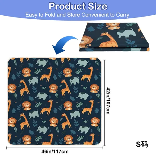 Miniatura 6 de Basumee Tapete de Splat Mat para silla de bebé, impermeable, tapete de salpicaduras para debajo de la silla alta, tapete para atrapar alimentos